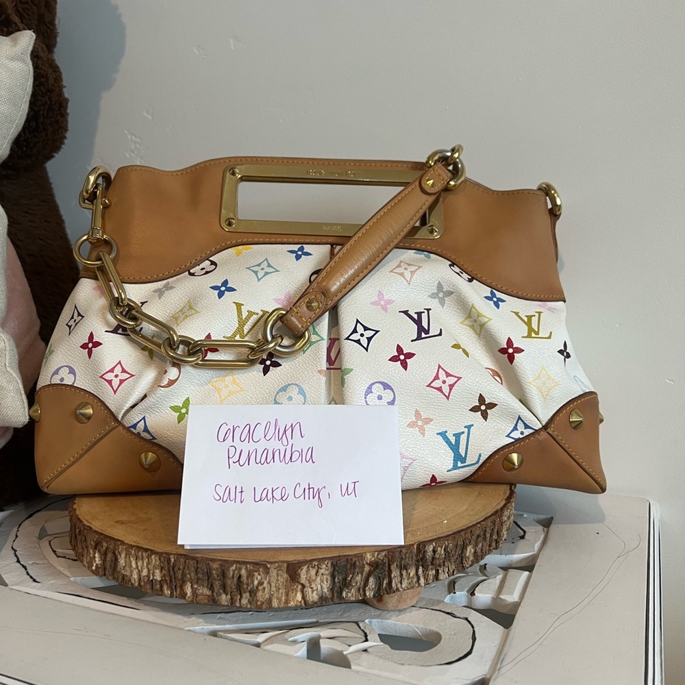 💐 Monogram Multicolor Judy MM White 💐